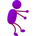 download Stickman clipart image with 90 hue color