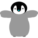 download Penguin clipart image with 135 hue color