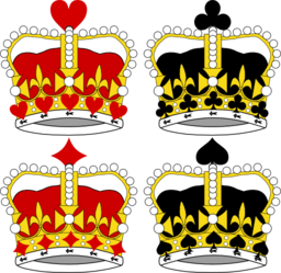 Stylized Crowns For Card Faces