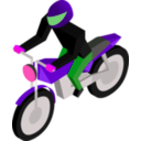 download Cm Isometric Biker clipart image with 270 hue color