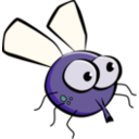 download Cartoon Fly clipart image with 45 hue color