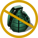 download No Grenades clipart image with 45 hue color