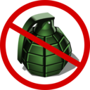 download No Grenades clipart image with 0 hue color