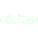 download Shelby Cobra Blueprint clipart image with 135 hue color