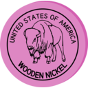 download Wooden Nickel clipart image with 270 hue color