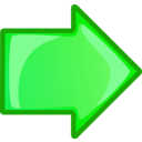 download Arrow Orange Right clipart image with 90 hue color