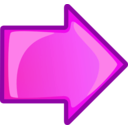 download Arrow Orange Right clipart image with 270 hue color