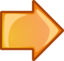 Arrow Orange Right