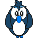 download Owl clipart image with 180 hue color