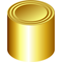 download Gold Can clipart image with 0 hue color
