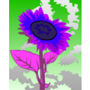 download Sunflower clipart image with 225 hue color