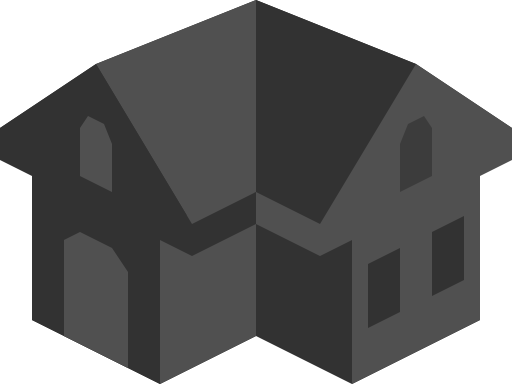 Placeholder Isometric Building Icon Colored Dark Alternative 2