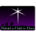 download Behold A Child Is Born clipart image with 45 hue color