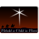 download Behold A Child Is Born clipart image with 135 hue color