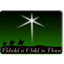 download Behold A Child Is Born clipart image with 225 hue color