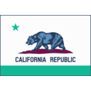download Flag Of California Thick Border clipart image with 180 hue color