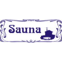 download Sauna Sign clipart image with 45 hue color