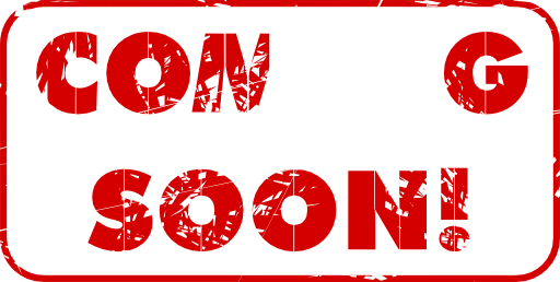 Red Coming Soon Stamp