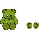 download Simple Teddy Bear clipart image with 45 hue color