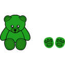 download Simple Teddy Bear clipart image with 90 hue color