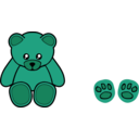 download Simple Teddy Bear clipart image with 135 hue color