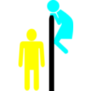 download Toilettes 2 clipart image with 180 hue color