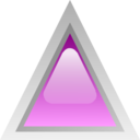 Led Triangular Purple