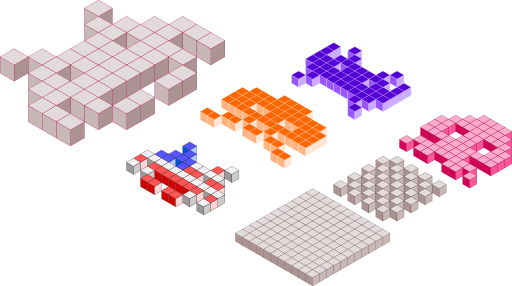 Space Invaders 3d Blocks