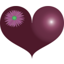 download Red Heart clipart image with 90 hue color