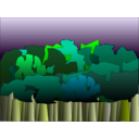 download Forest Two clipart image with 45 hue color