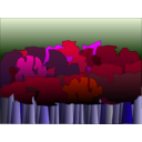 download Forest Two clipart image with 225 hue color