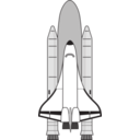 download Nasa Space Shuttle clipart image with 0 hue color