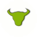 download Bullish clipart image with 225 hue color