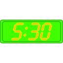 download Digital Clock clipart image with 45 hue color