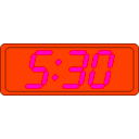 download Digital Clock clipart image with 315 hue color