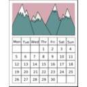 download Calendar clipart image with 135 hue color