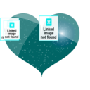 download Red Heart clipart image with 180 hue color