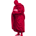 download Monk Buddhist clipart image with 315 hue color