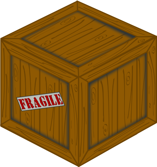 Perspective Wooden Crate