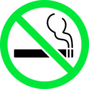 download No Smoking Sign clipart image with 135 hue color