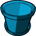 download Flowerpot clipart image with 180 hue color
