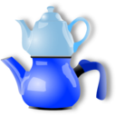download Shiny Teapot clipart image with 180 hue color