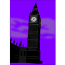 download Big Ben clipart image with 270 hue color