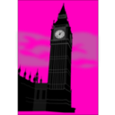 download Big Ben clipart image with 315 hue color