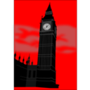 download Big Ben clipart image with 0 hue color