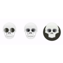 download Three Skull clipart image with 225 hue color