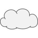 download Cumulus Cloud clipart image with 180 hue color