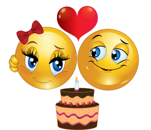 Birthday Couple Smiley Emoticon