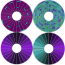 download Abstract Disc Circle Hdd Defragmented Fragmented With Bad Sectors clipart image with 180 hue color