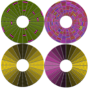 download Abstract Disc Circle Hdd Defragmented Fragmented With Bad Sectors clipart image with 315 hue color